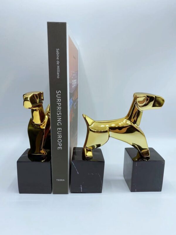 Pair of antiqued brass Scottie dog bookends - Image 3