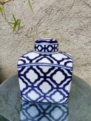 Burton Jar White 14cmH